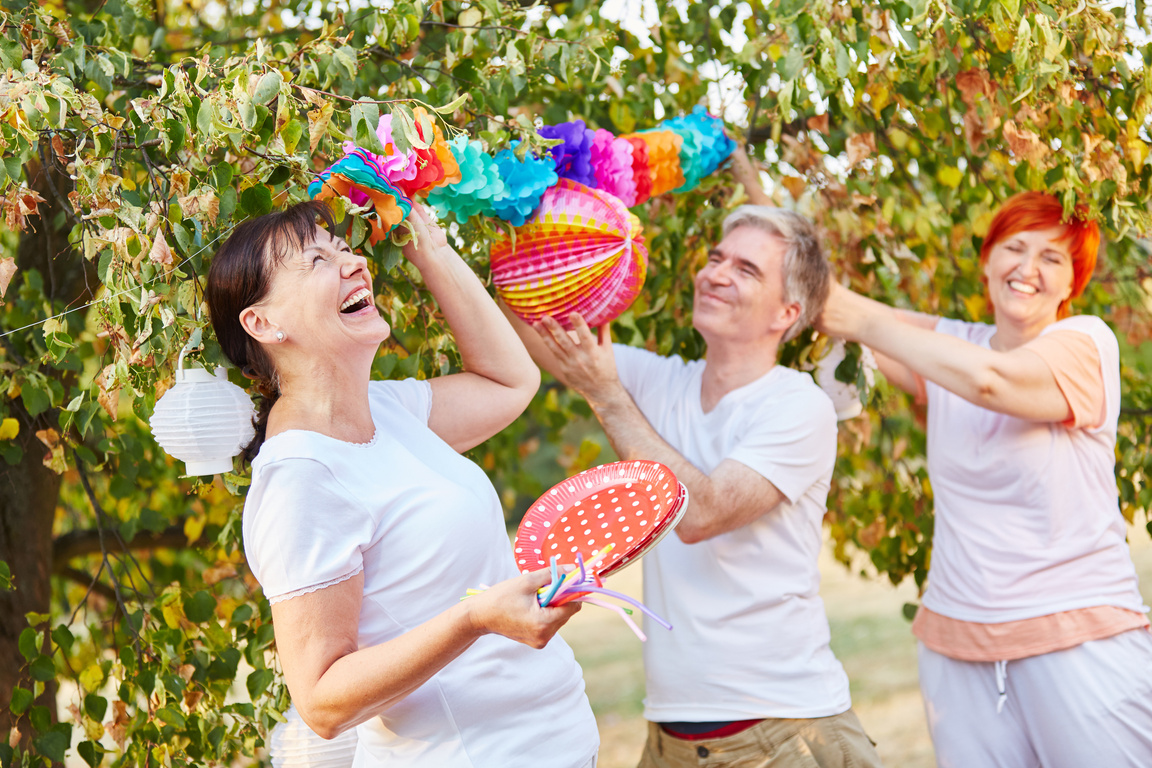 Seniors Laughing and Having Fun